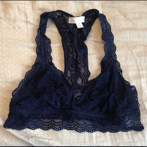 val lace cropped bralette